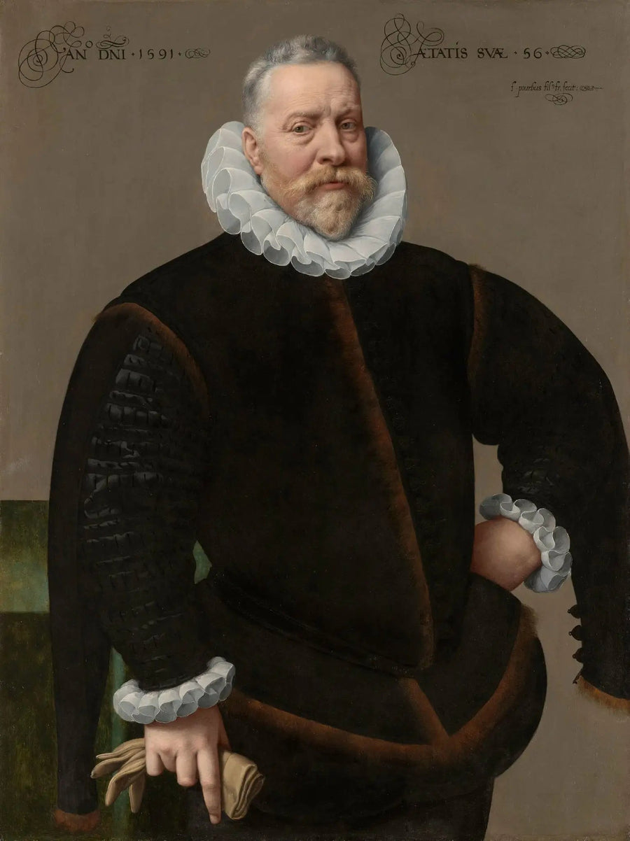 Retrato de um homem desconhecido, com 56 anos - Frans Pourbus, o Jovem