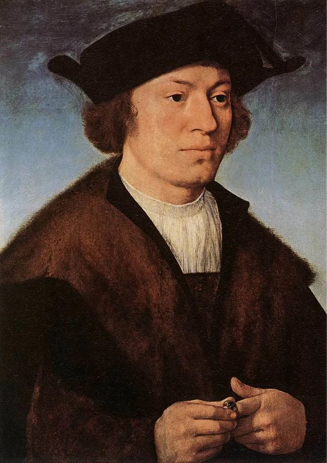 retrato de um homem - Joos van Cleve