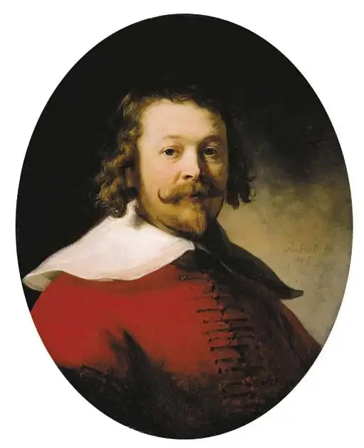 Retrato de um homem vestindo um gibão vermelho - Rembrandt
