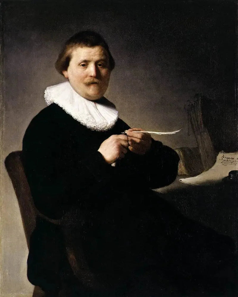 Retrato de um homem aparando sua pena - Rembrandt