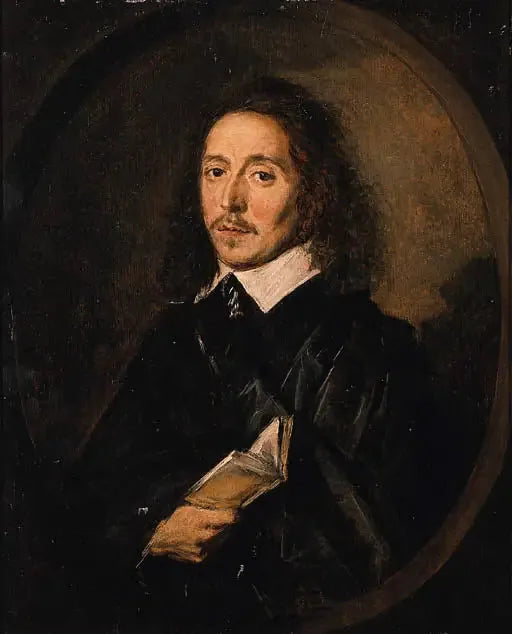 Retrato de um homem segurando um livro aberto - Frans Hals