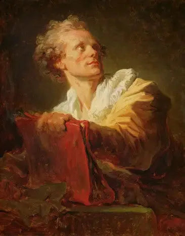 Retrato de um jovem artista - Jean-Honoré Fragonard
