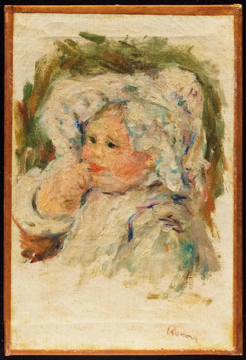 Retrato de uma jovem criança - Pierre-Auguste Renoir