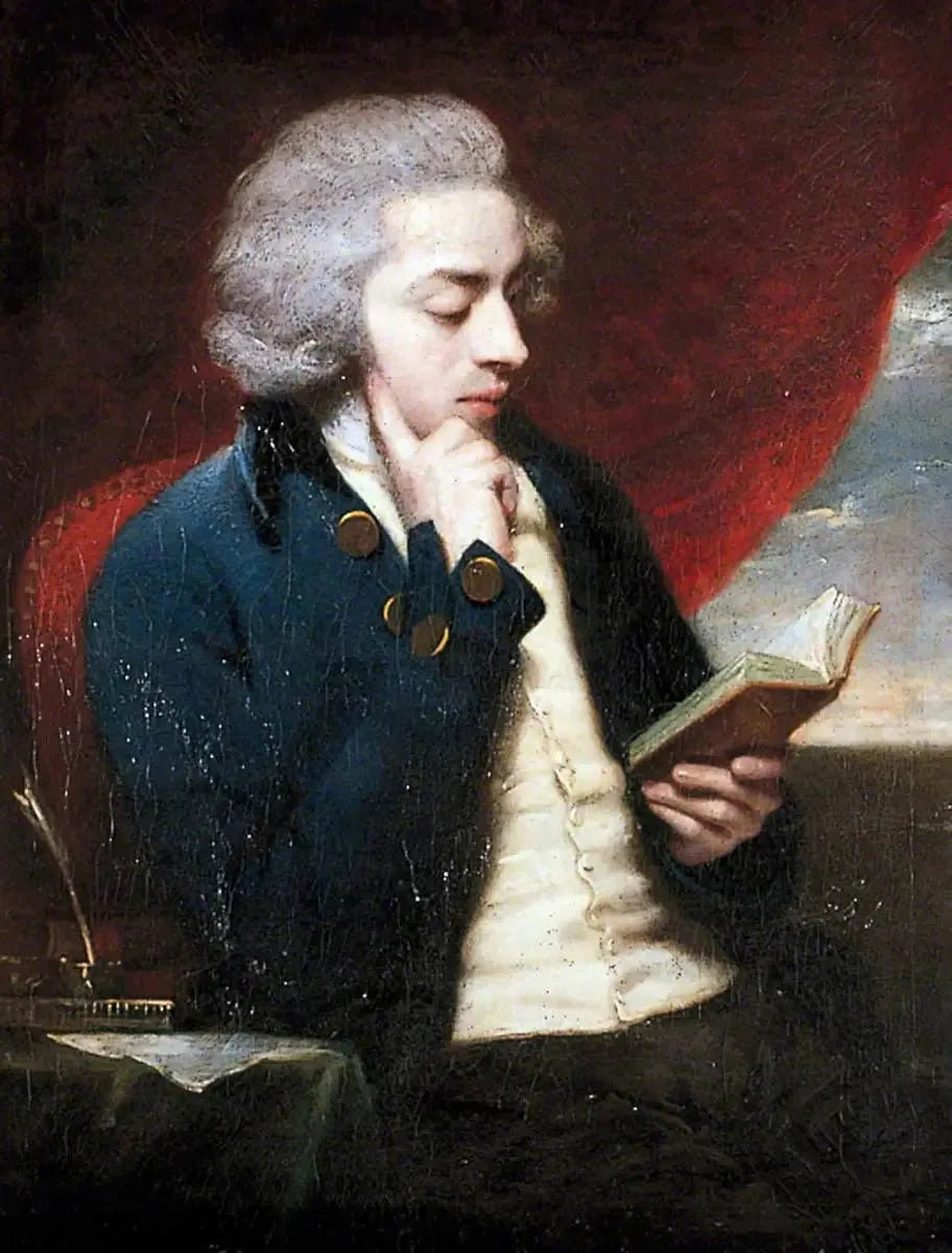 Portrait d'un jeune gentilhomme lisant (peut-être William Beckford) - Joshua Reynolds image 1 reproduction artisanale de tableau