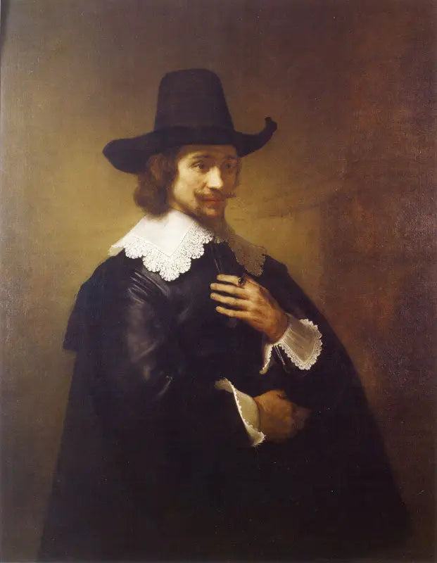 Retrato de um jovem com chapéu de abas largas - Rembrandt