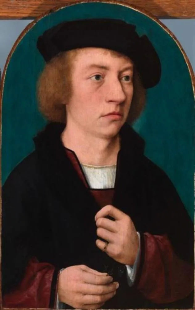 Retrato de um jovem com chapéu preto - Joos van Cleve