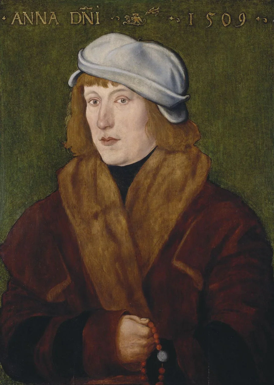 Retrato de um jovem com um terço - Hans Baldung Grien