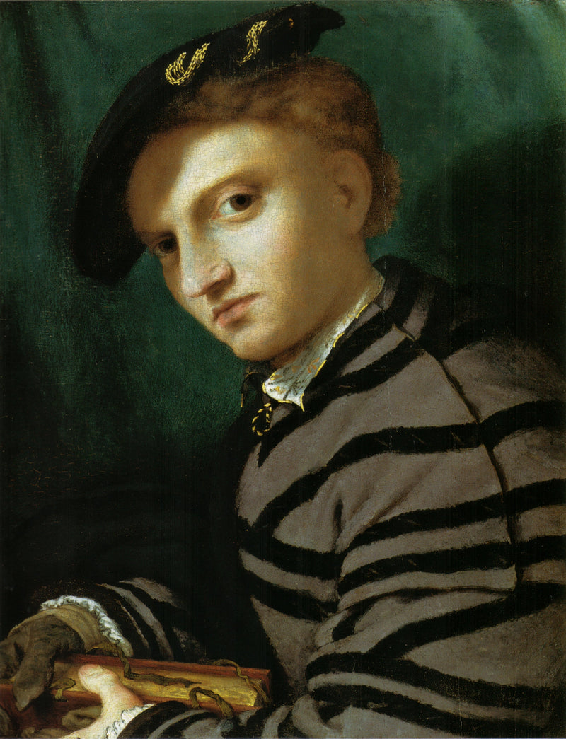 Retrato de um jovem com um livro - Lorenzo Lotto