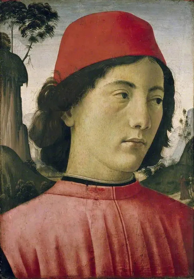 Retrato de um jovem homem - Domenico Ghirlandaio