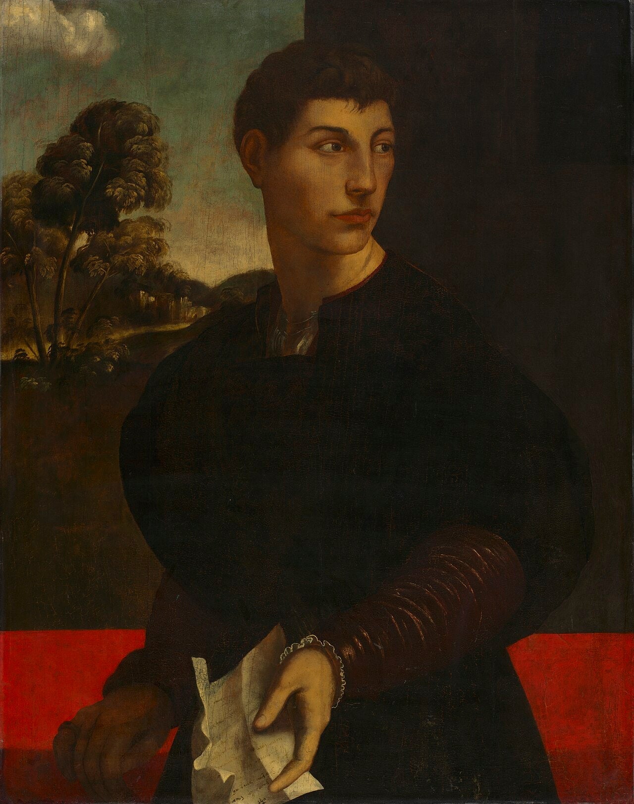 Portrait d'un jeune homme - Dosso Dossi image 1 reproduction artisanale de tableau