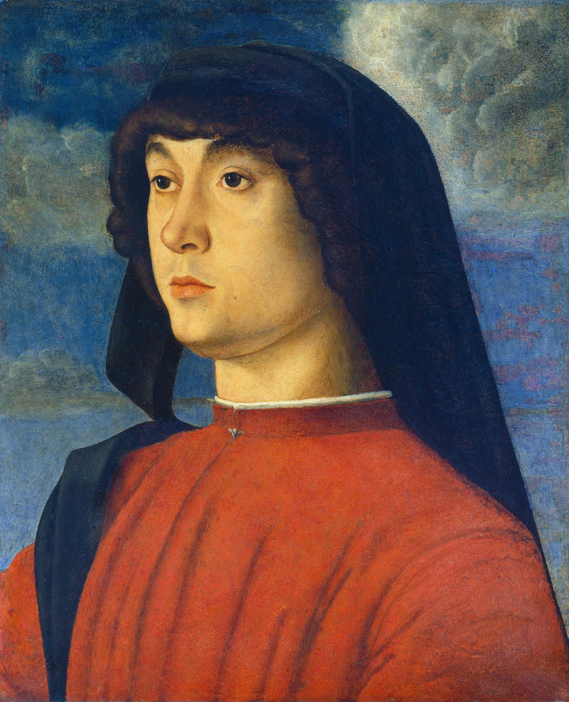 Retrato de um jovem em vermelho - Giovanni Bellini
