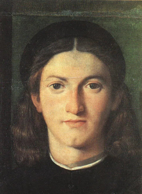 retrato de um jovem homem - Lorenzo Lotto
