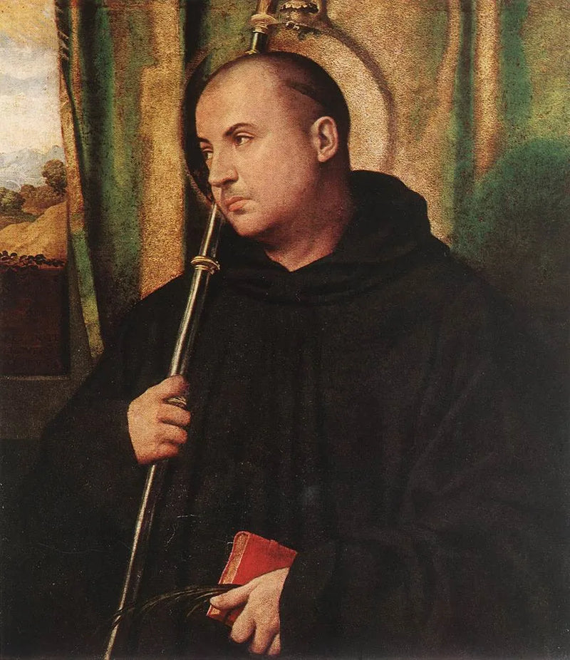 Retrato de um monge beneditino em São Plácido - Alessandro Bonvicino