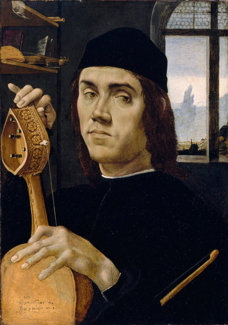 Retrato de um músico - Filippino Lippi