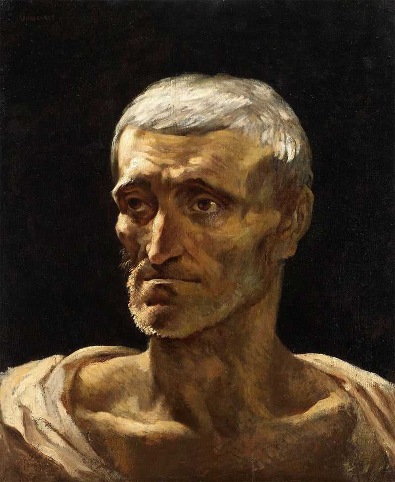 Retrato de um náufrago - Théodore Géricault