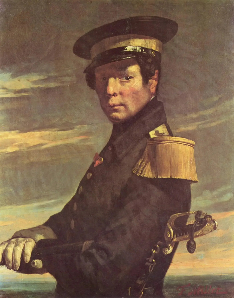 Retrato de um oficial da marinha - Jean-François Millet