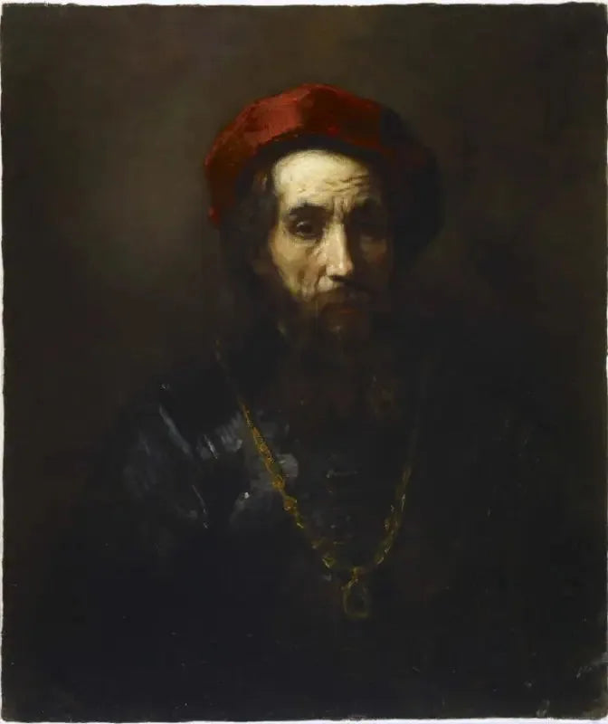 Retrato de um rabino - Rembrandt