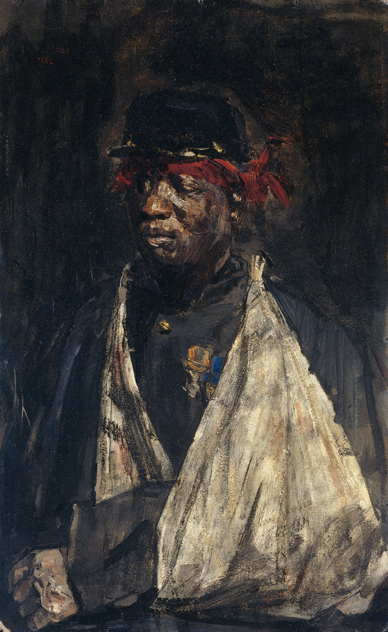 Retrato de um soldado ferido do KNIL - Isaac Israëls