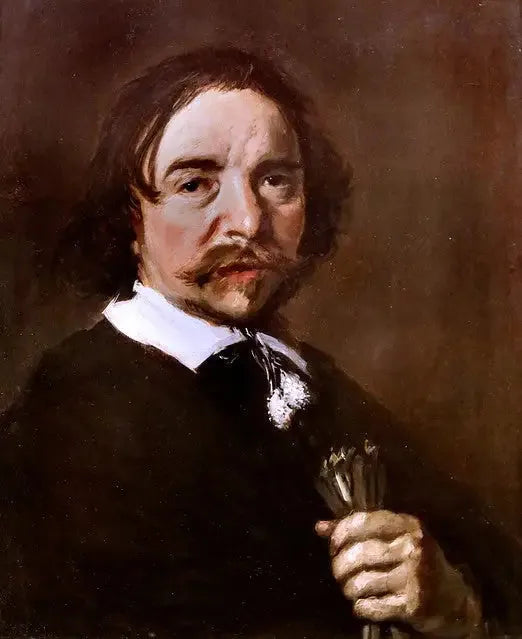 Portrait d'un vieil homme à l'air sombre - Frans Hals image 1 reproduction artisanale de tableau