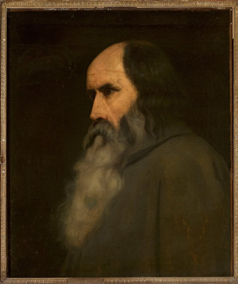 Retrato de um homem idoso (Berthold Schwarz?) - Ary Scheffer