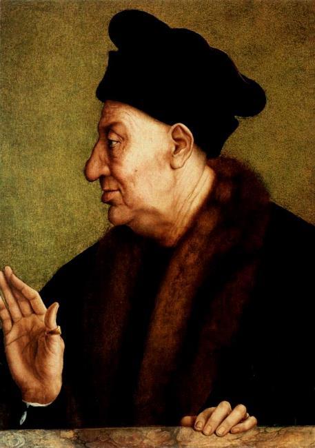 Retrato de um homem idoso de perfil - Quentin Metsys