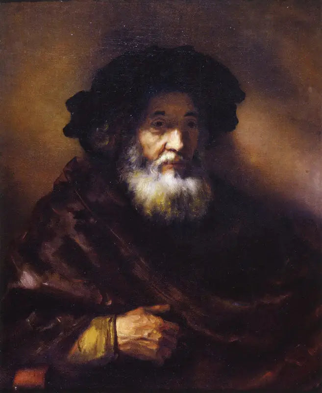 Retrato de um velho em capa - Rembrandt