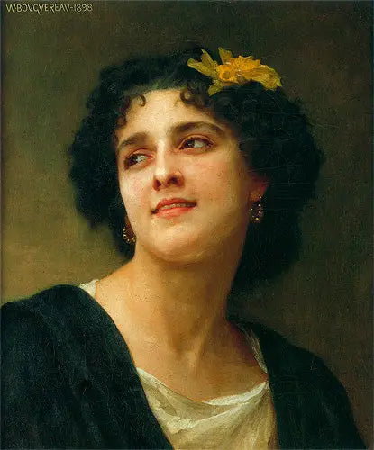 Retrato de uma morena. - Bouguereau