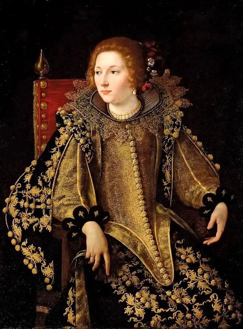 Retrato de uma senhora sentada (senhora Caterina Savelli?) - Artemisia Gentileschi