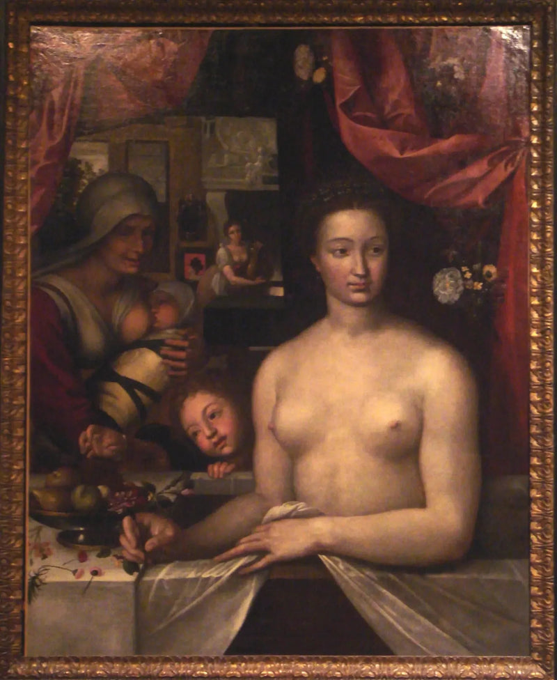 Retrato de uma dama no banho - François Clouet