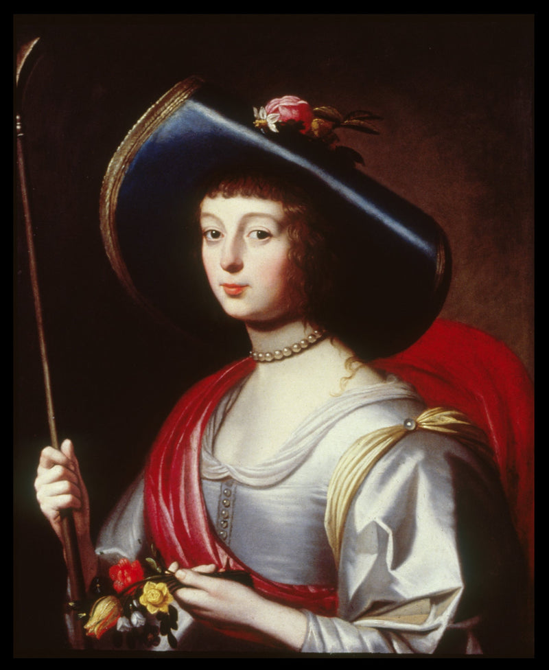 Retrato de uma dama da corte como pastora - Gerrit van Honthorst