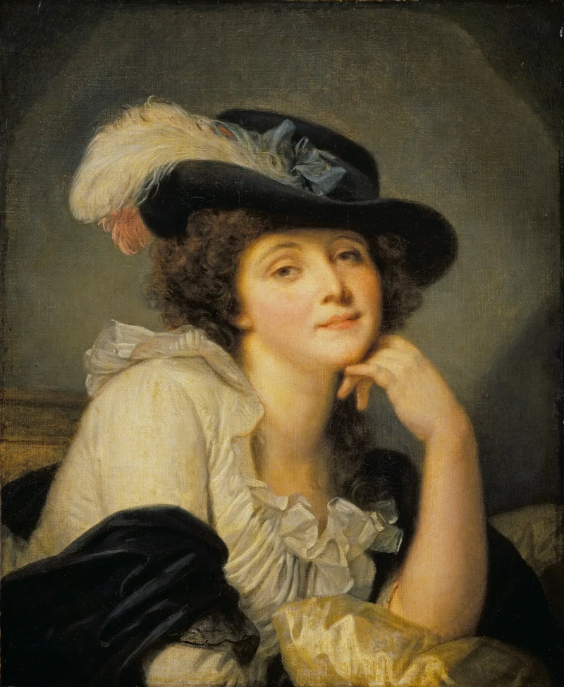 Retrato de uma dama, anteriormente erroneamente chamado Retrato de Sophie Arnould - Jean-Baptiste Greuze
