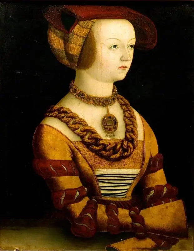Retrato de uma dama com traje por volta de 1530 - Lucas Cranach, o Velho