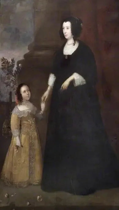 Retrato de uma dama e de uma criança - Antoine van Dyck