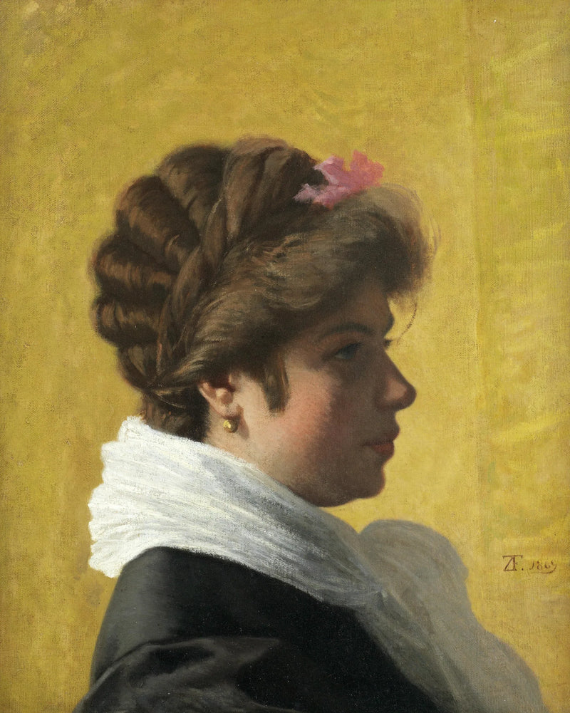 Retrato de uma dama - Federico Zandomeneghi