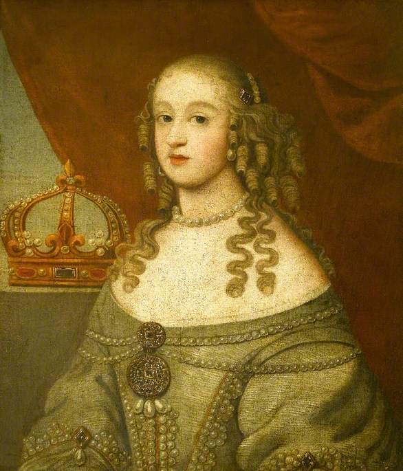 Retrato de uma dama (seria a princesa Maria, 1631-1660, princesa de Orange, filha de Charles I) - Gerrit van Honthorst