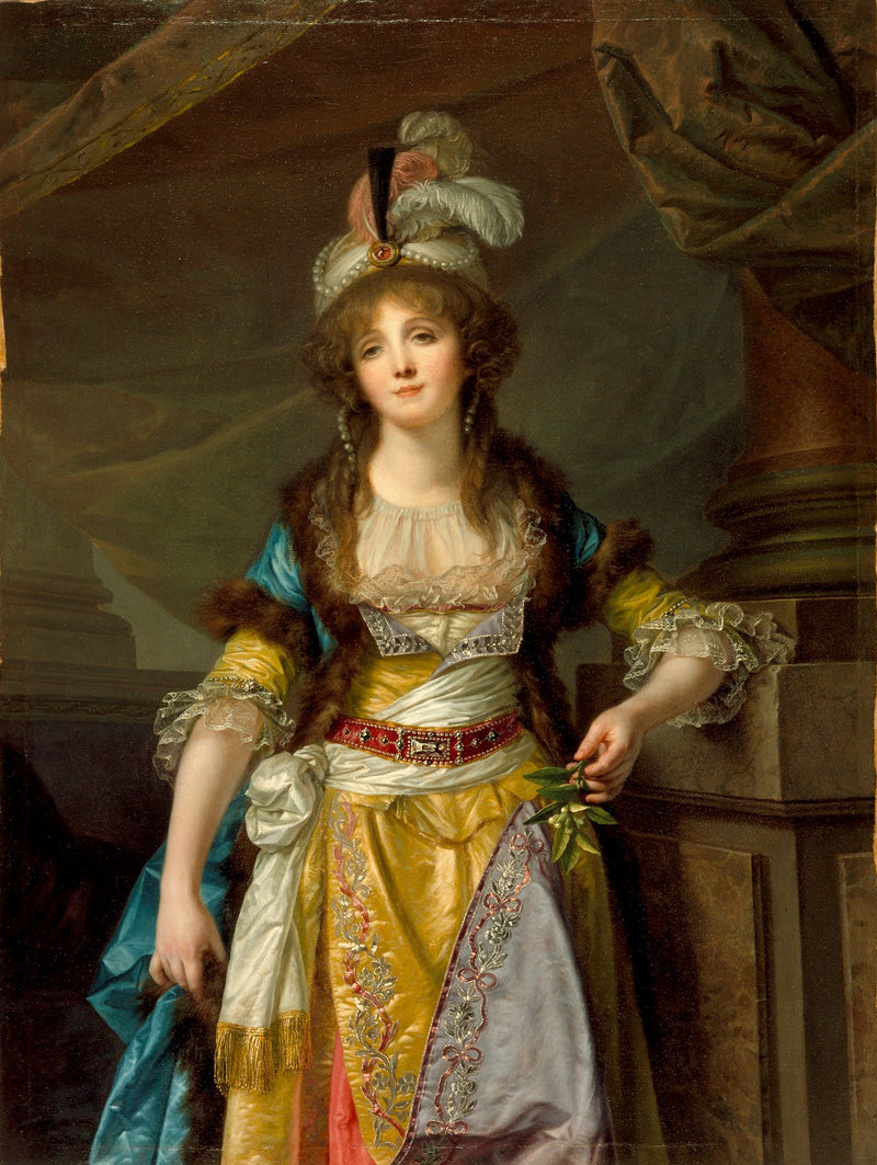 Retrato de uma dama - Jean-Baptiste Greuze