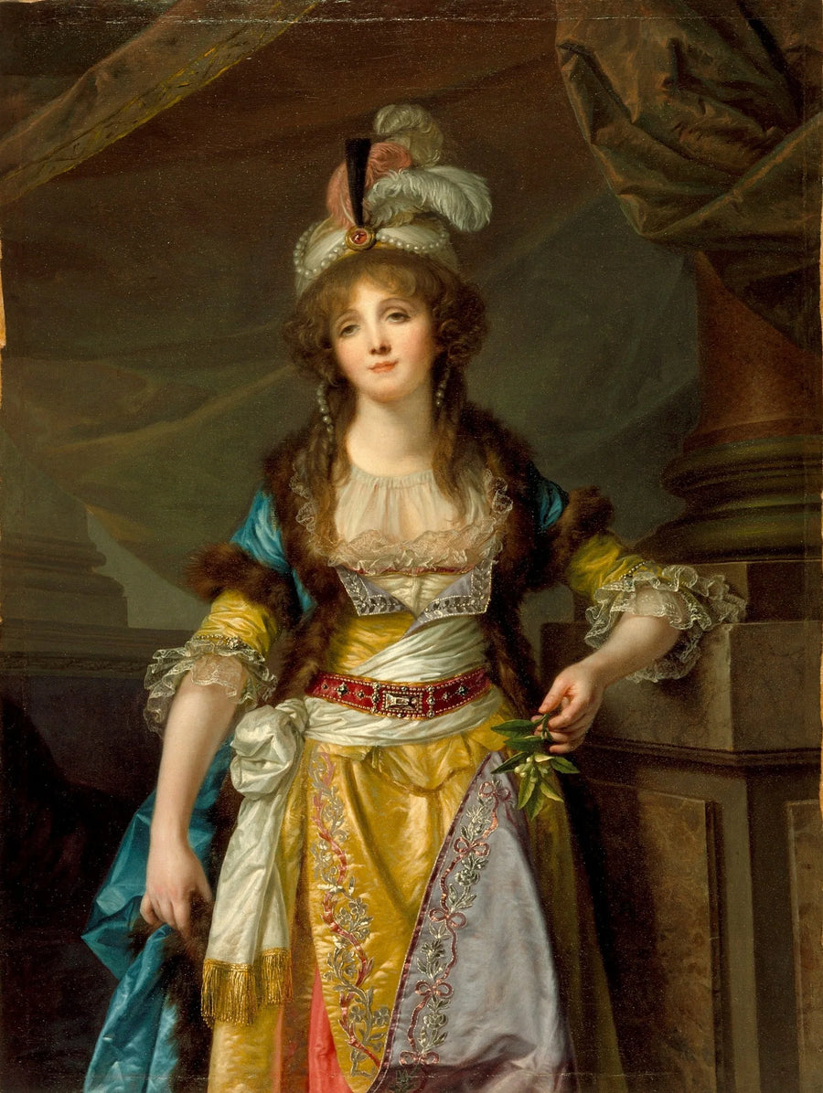 Retrato de uma dama - Jean-Baptiste Greuze