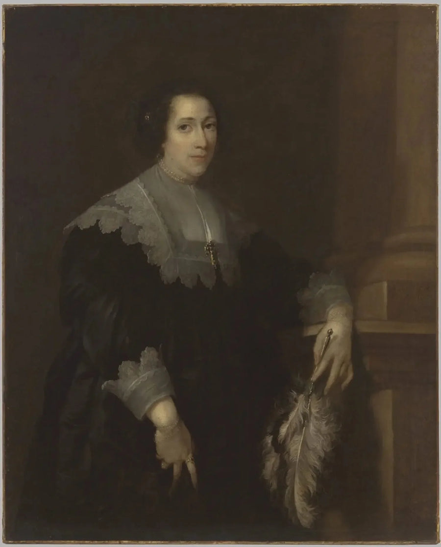 Retrato de uma dama (talvez Lady Philadelphia Wharton) - Antoine van Dyck