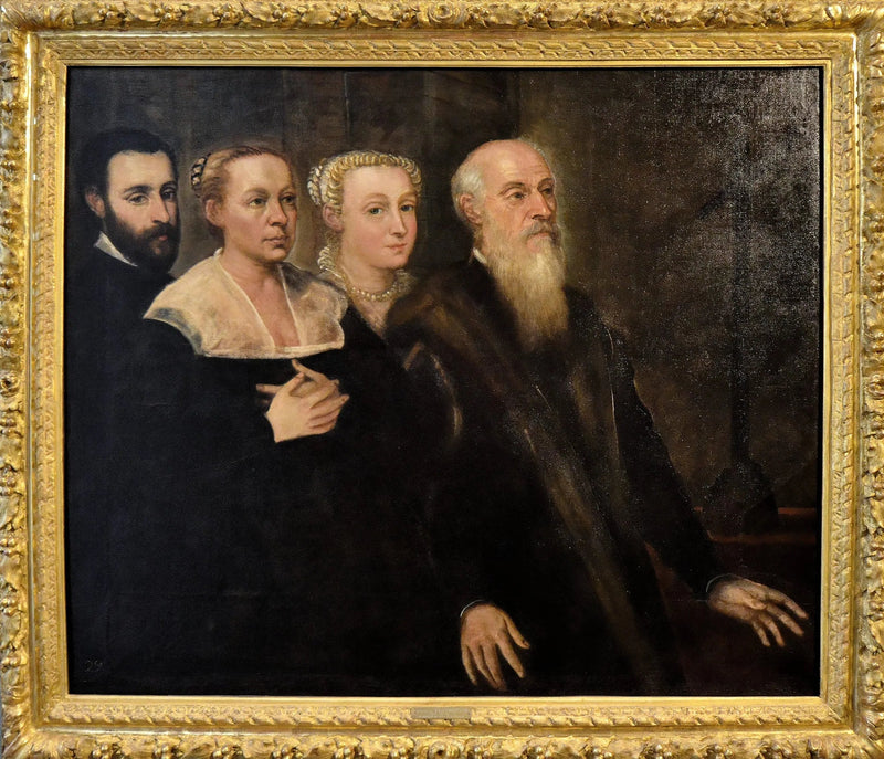 Retrato de uma família de patrícios venezianos - Jacopo Tintoretto