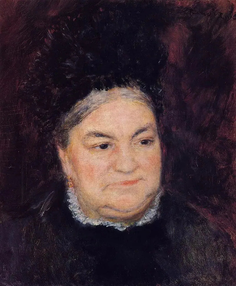 Retrato de uma mulher idosa (Sra. Le Cœur) - Pierre-Auguste Renoir