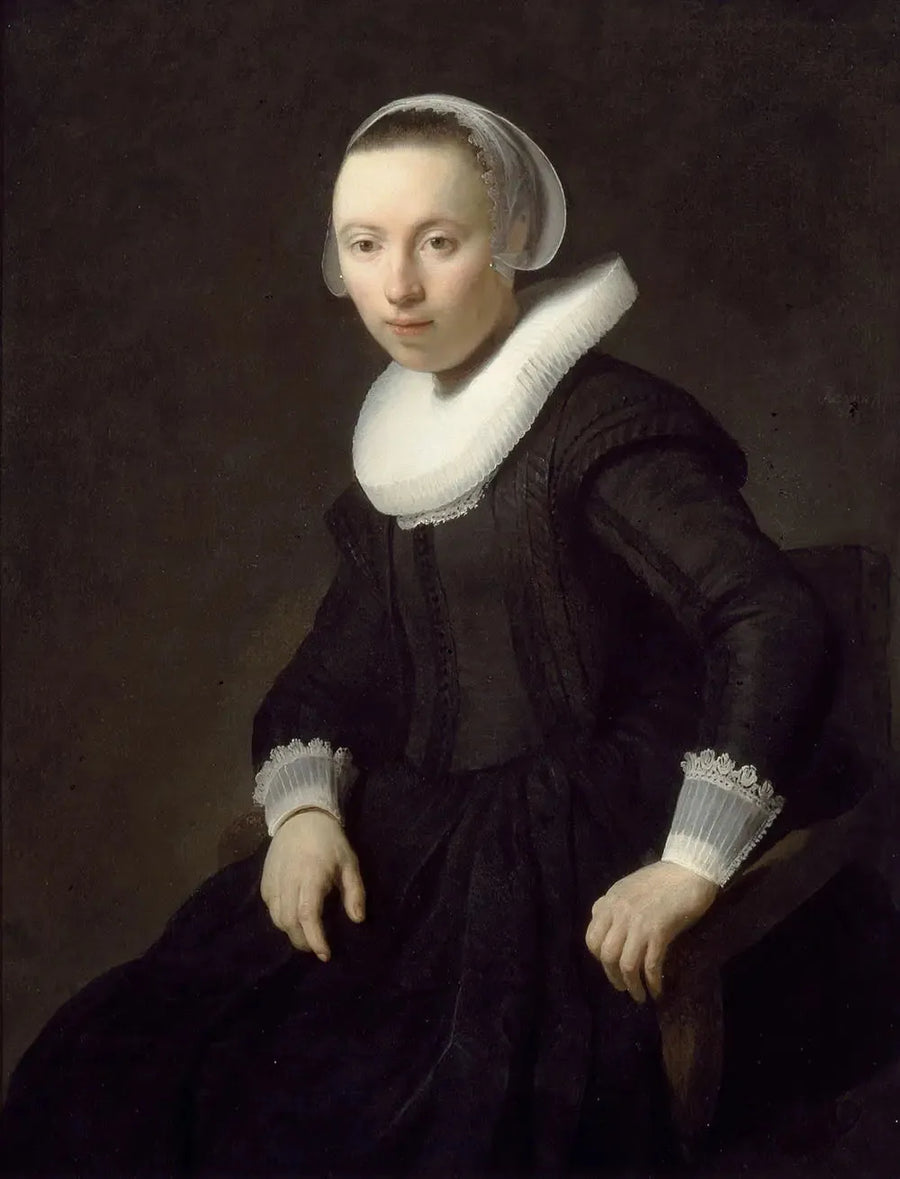 Retrato de uma mulher sentada - Rembrandt