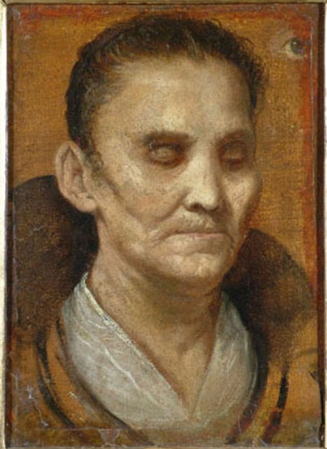 Retrato de uma mulher cega - Annibale Carracci