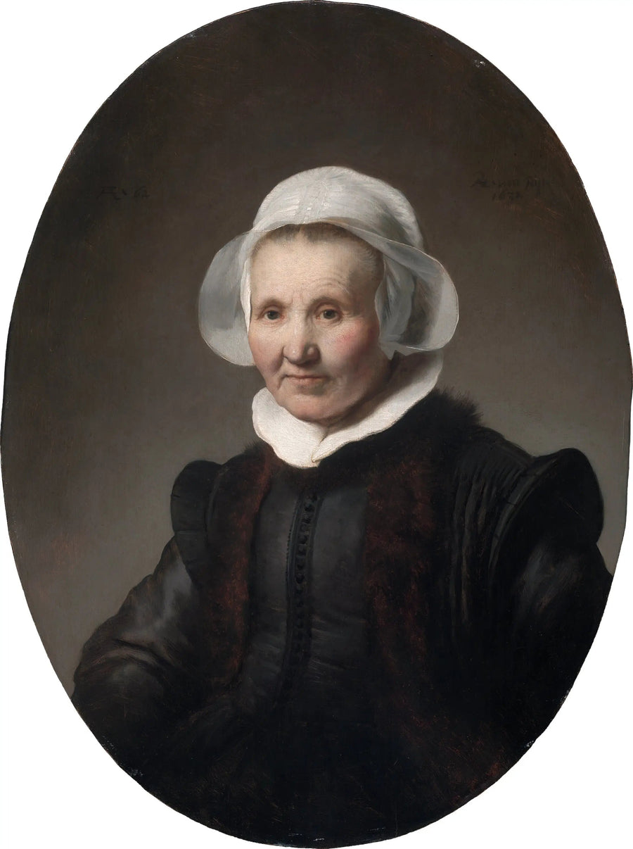 Retrato de uma mulher de 62 anos, talvez Aeltje Pietersdr Uylenburgh - Rembrandt