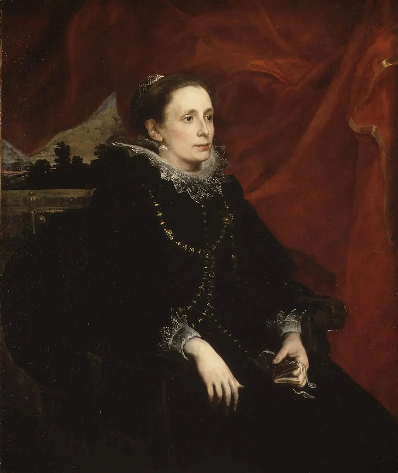 Retrato de uma mulher, conhecida como a marquesa Durazzo - Antoine van Dyck