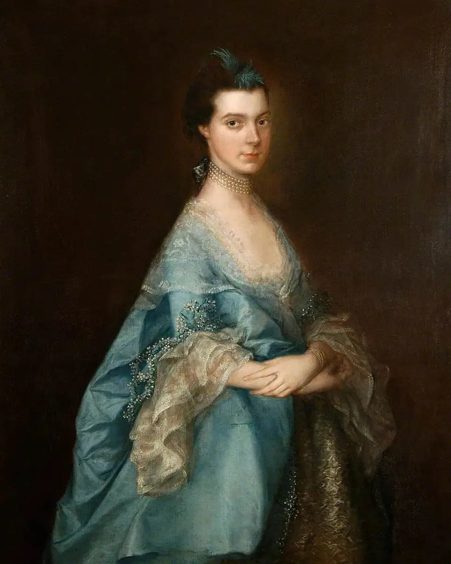 Retrato de uma mulher de azul (antigamente conhecida como « Miss Edgar ») - Thomas Gainsborough