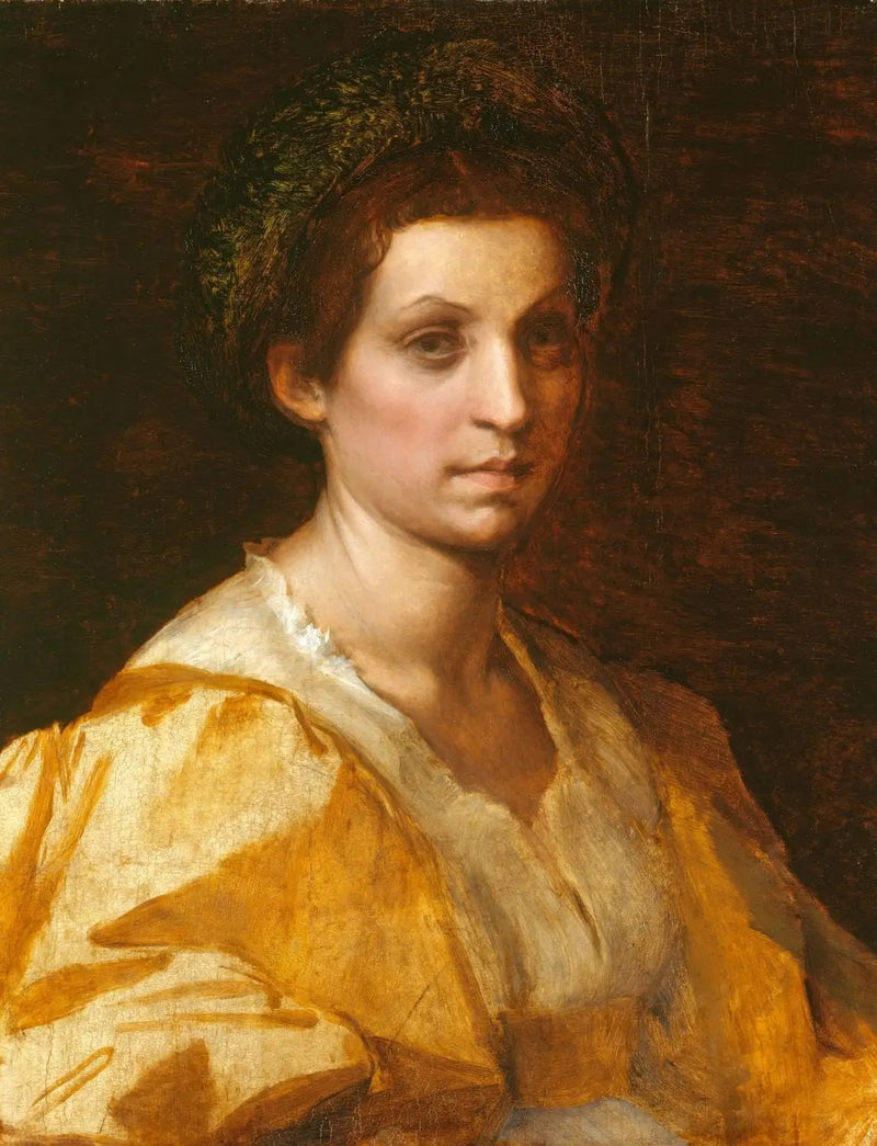 Retrato de uma mulher de amarelo - Andrea del Sarto