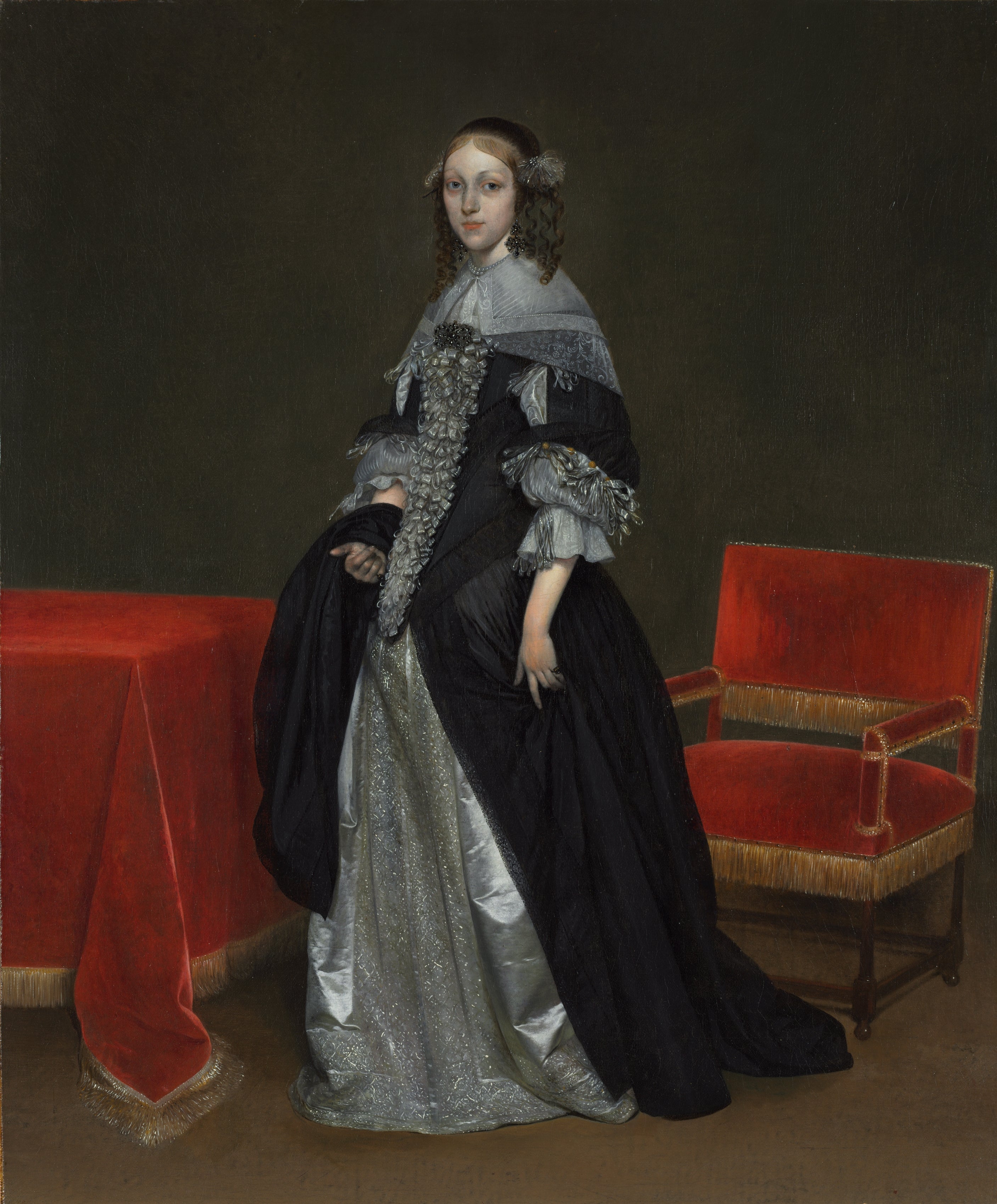 Portrait d'une femme - Gerard ter Borch image 1 copie peinte à la main à l’huile