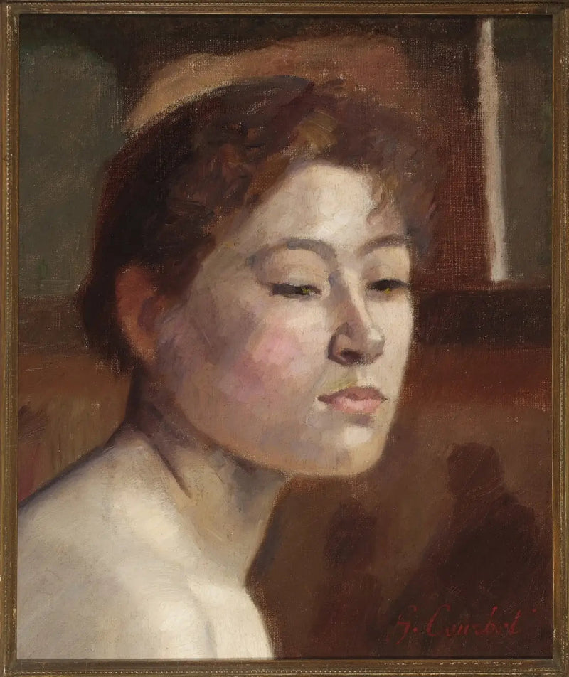 Retrato de uma mulher - Gustave Courbet