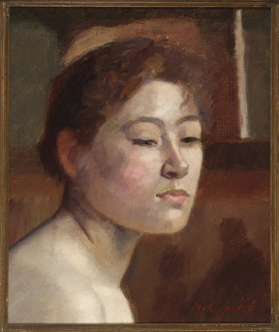 Retrato de uma mulher - Gustave Courbet