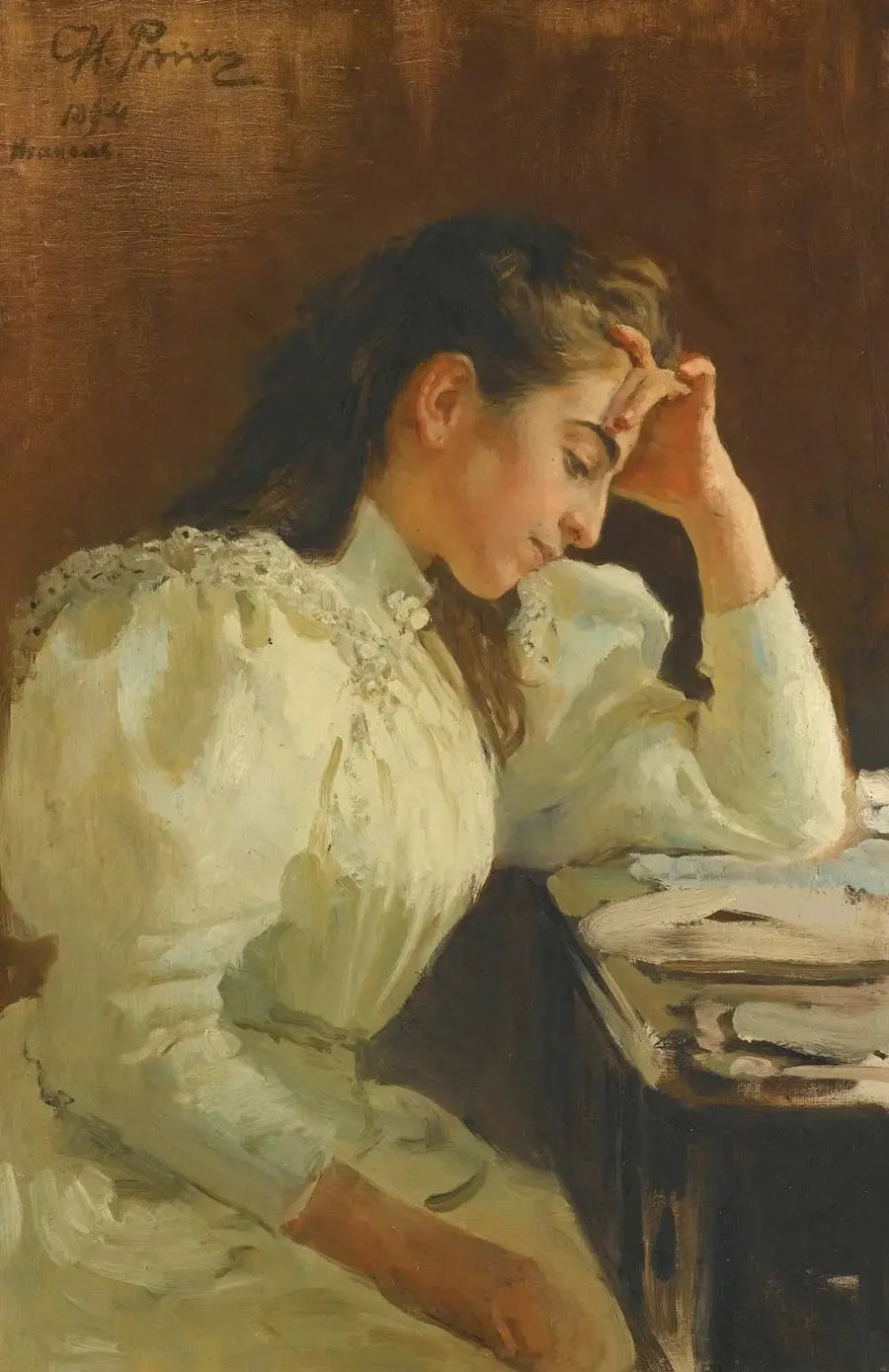 Retrato de uma mulher napolitana - Ilya Repin